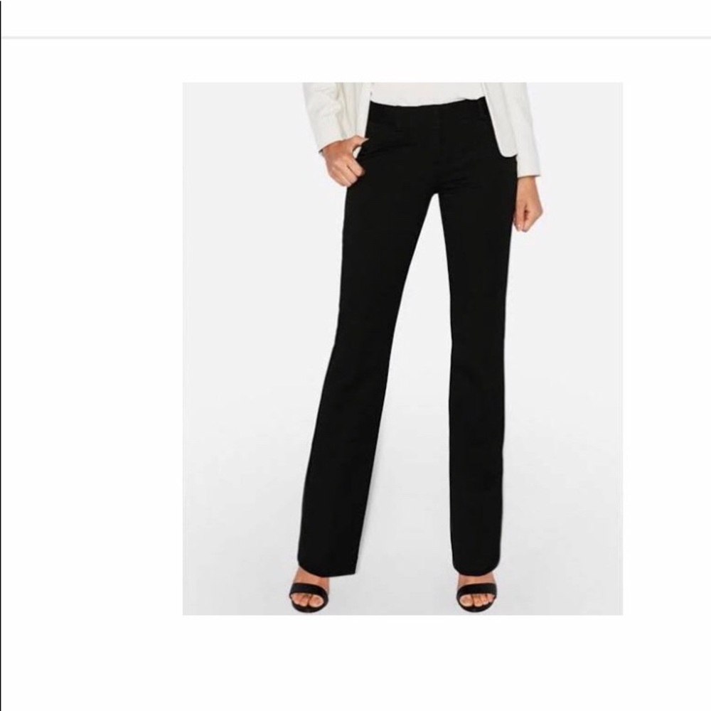Low Rise Barely Boot Editor Pant Black